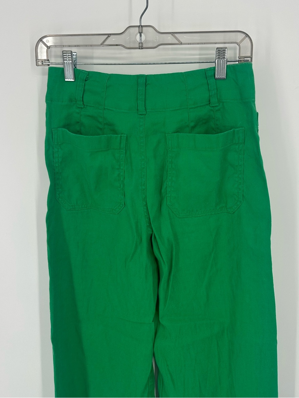 Anthropologie Maeve Colette European Linen Stretch High-Rise Wide-Leg Pants 25 - Picture 7 of 11